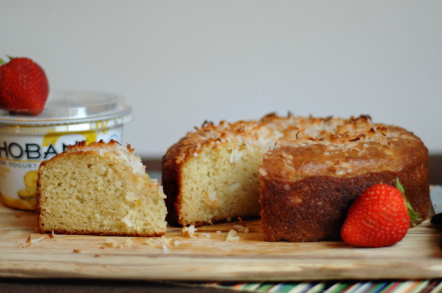Pineapple Coconut Yogurt Cake