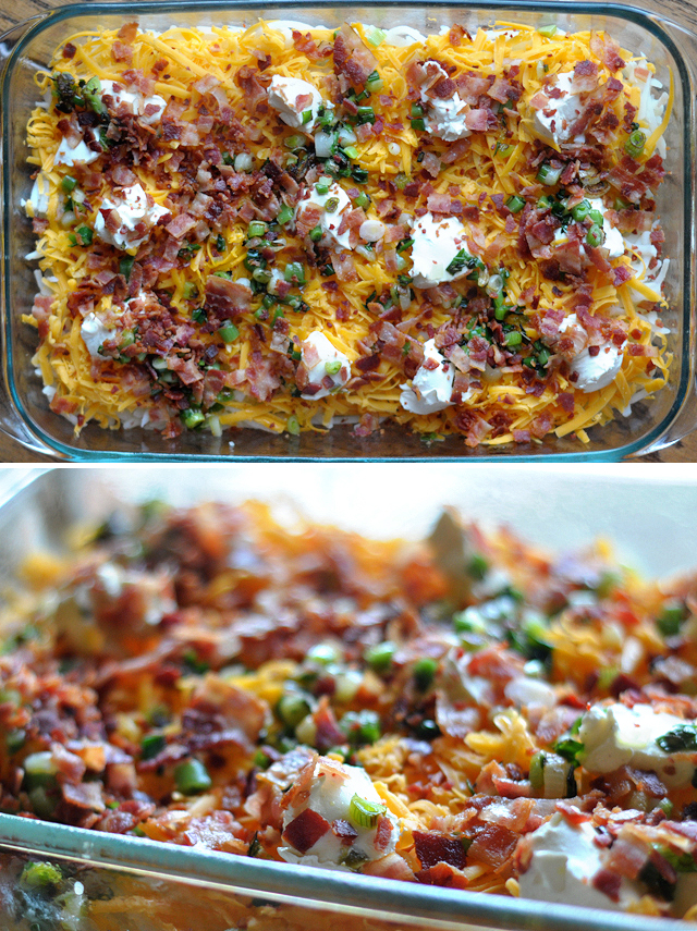 Cheesy Bacon Potato Casserole